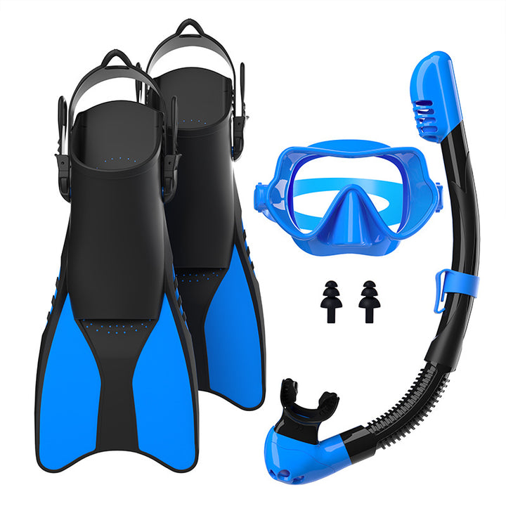 Snorkel set with high-quality fins and ergonomic diving mask Bowlift
