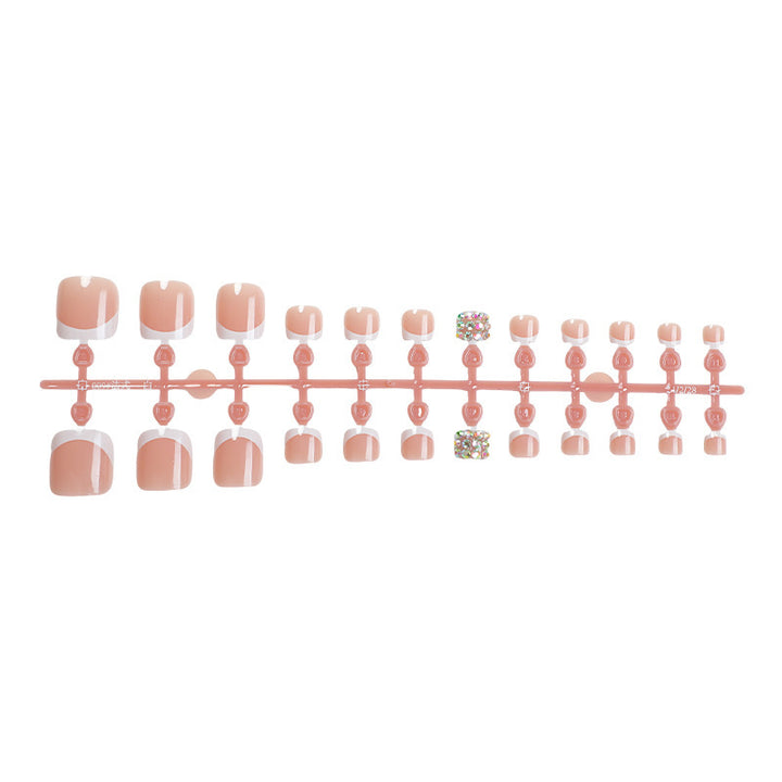 Artificial nail set with glamorous 3D decorations Bowlift