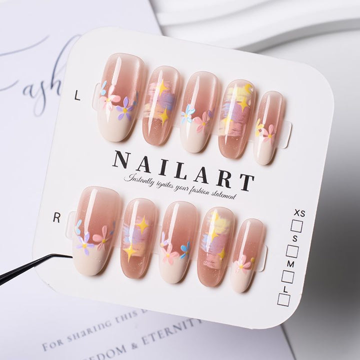 Stylish Leopard Print Press-On Nail Set Bowlift