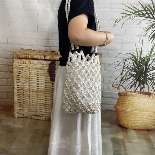 Macrame net bag Bowlift