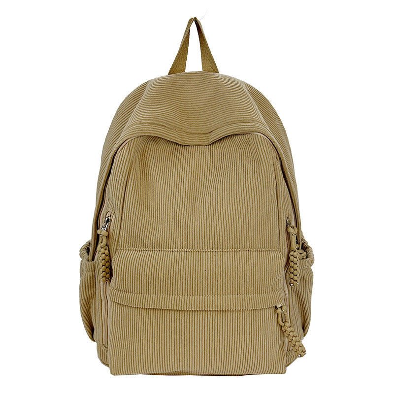 Textured Fabric Everyday Backpack Bowlift