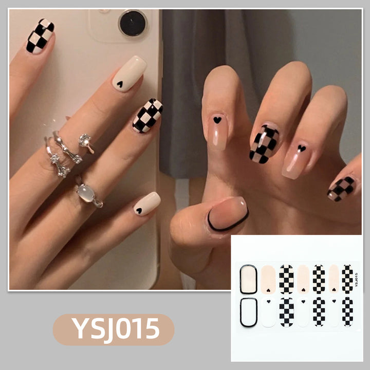 Artistic nail decoration with glitter details Bowlift