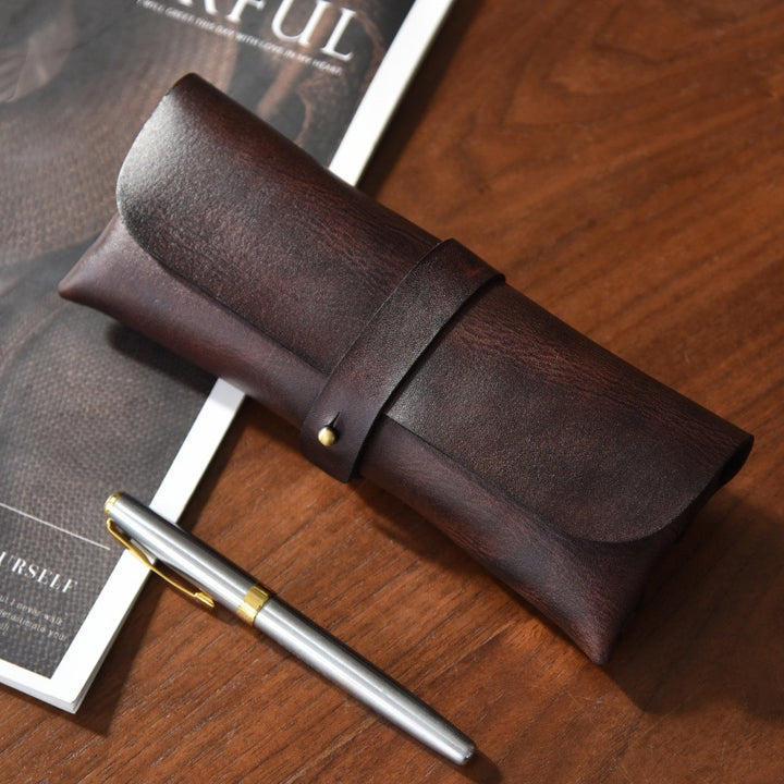 Stylish Leather Pencil Case Bowlift