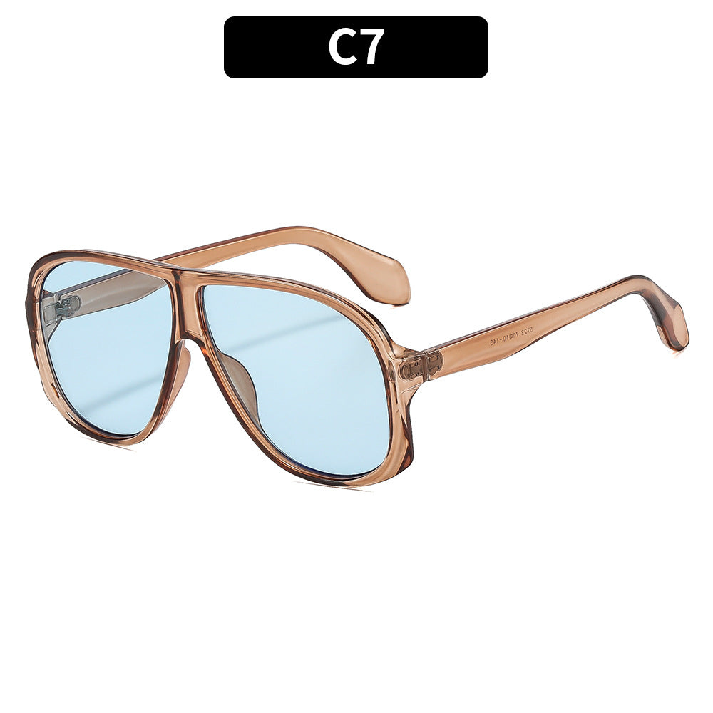 Modern Oversized Square Frame Sunglasses