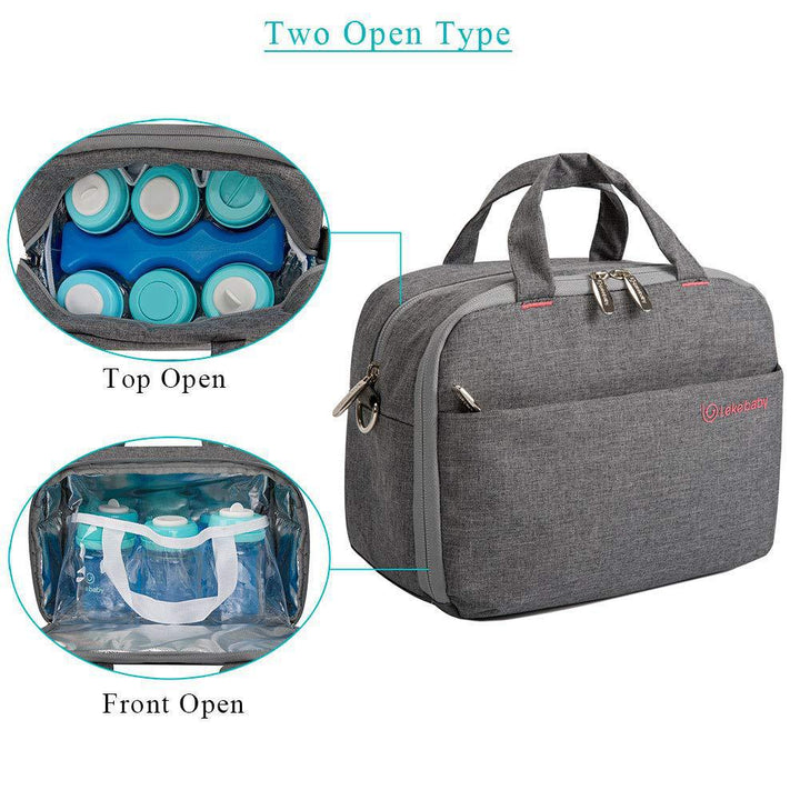 Unisex cooler bag with two opening types and insulating interior Bowlift