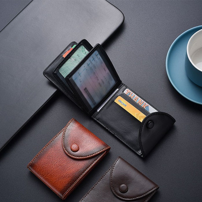 Premium Leather Business Card Holder Bowlift