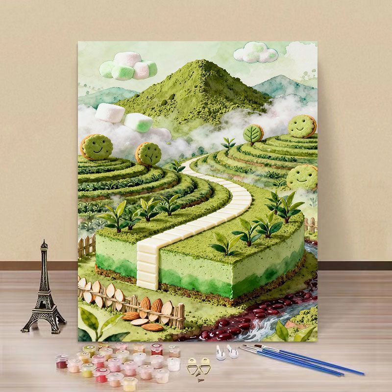 Fantasy Landscape DIY Paint by Numbers Art Kit Bowlift