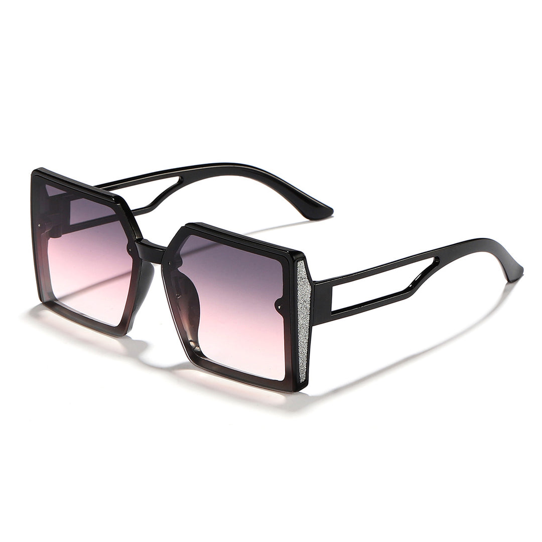 Women's sunglasses with unique square frame and sparkling accent Bowlift