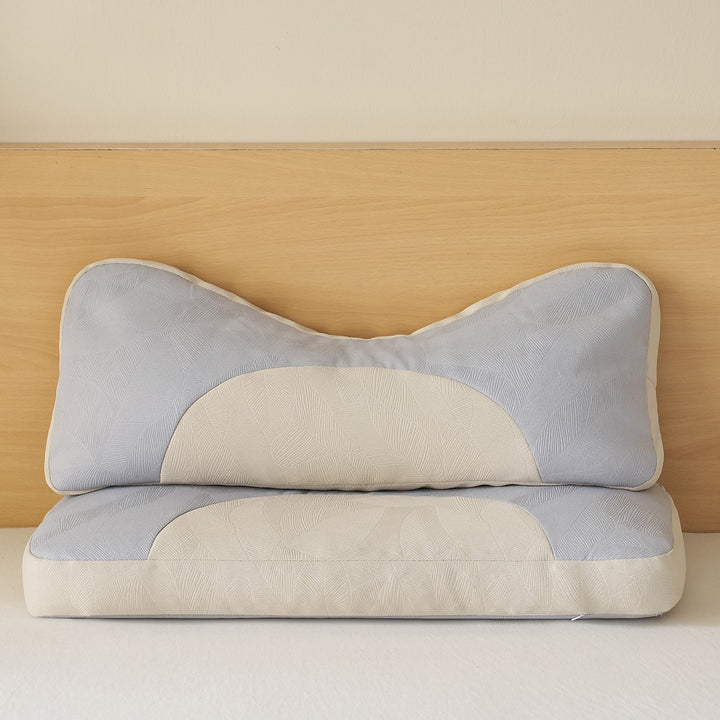 Ergonomic neck roll pillow with innovative pressure relief Bowlift