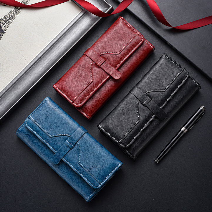 Leather Clutch Wallet Bowlift
