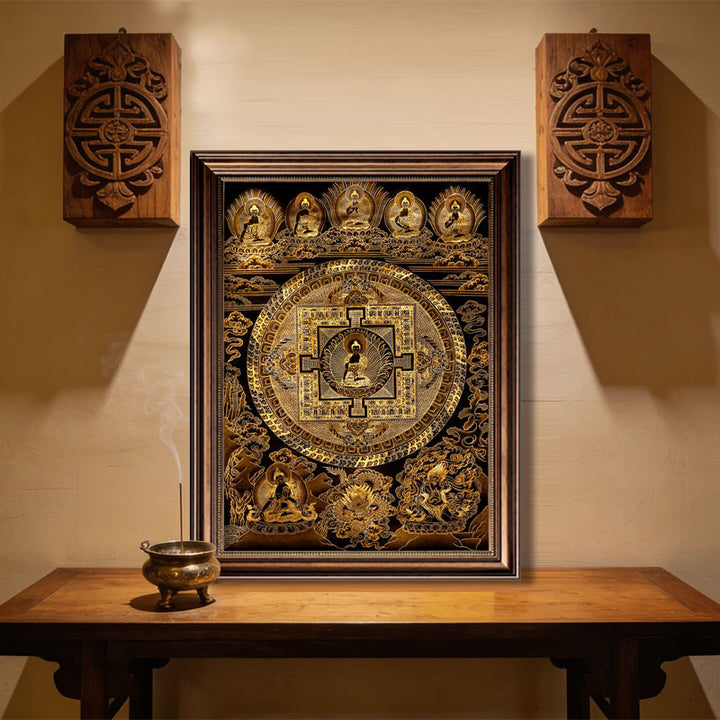 Intricate Religious Canvas Artwork