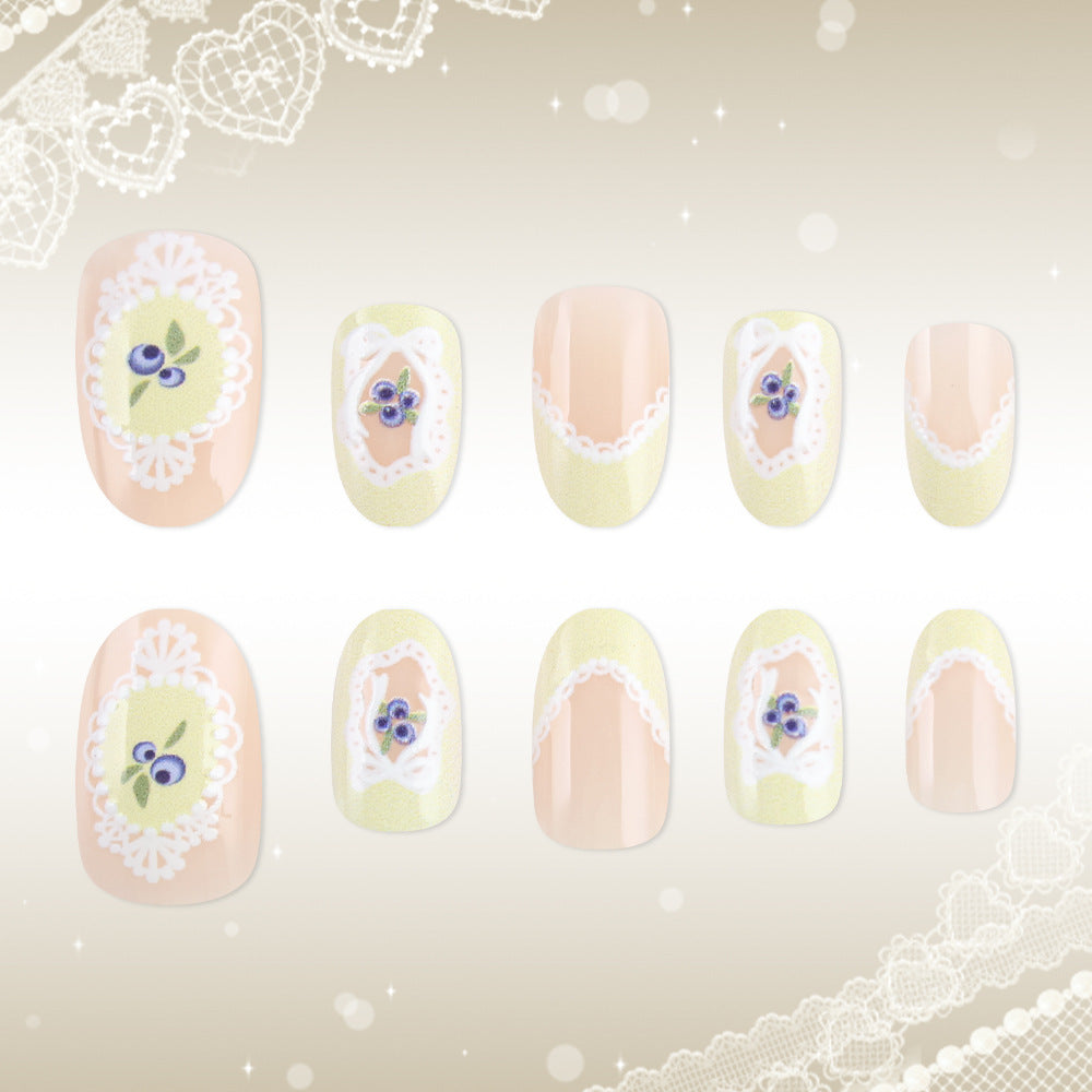 Elegant Press-On Nail Art Bowlift