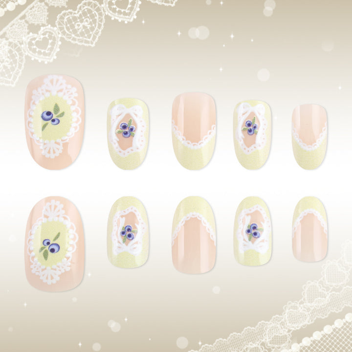 Elegant Press-On Nail Art Bowlift