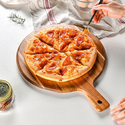 Round wooden serving platter Bowlift