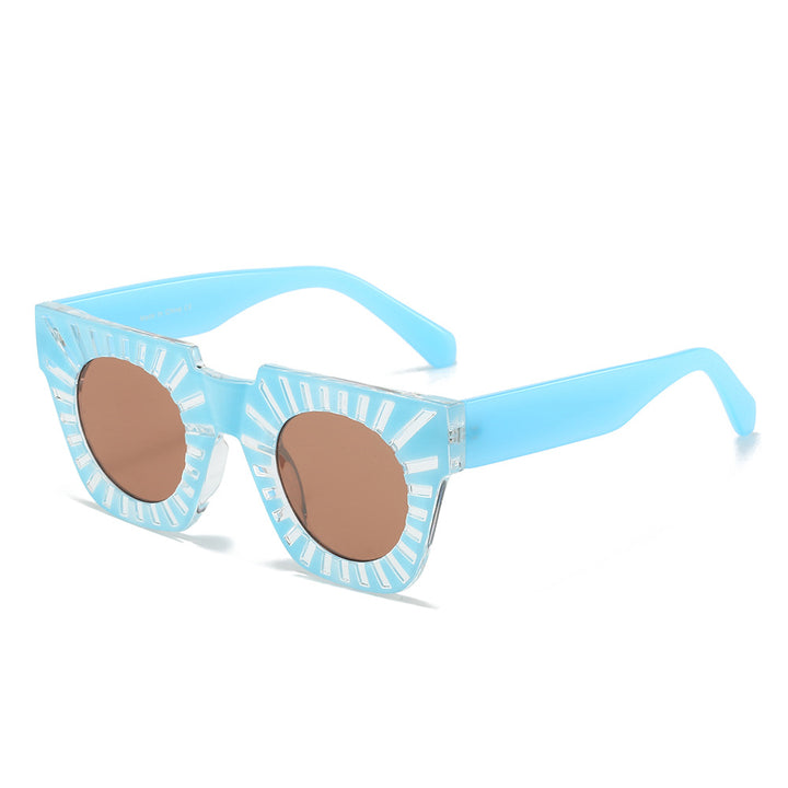 Ladies Fashion Sunglasses with Creative Geometric Frame Bowlift