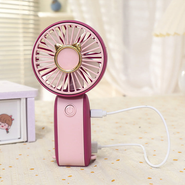 Women Portable Handheld Fan with Flexible Tilt Mechanism Bowlift