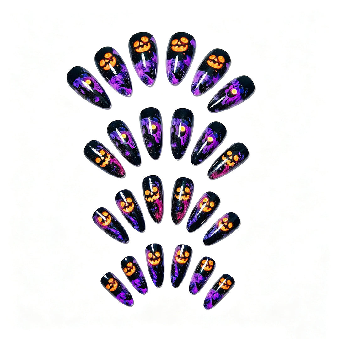 Artistic Halloween-Themed Nail Design Bowlift
