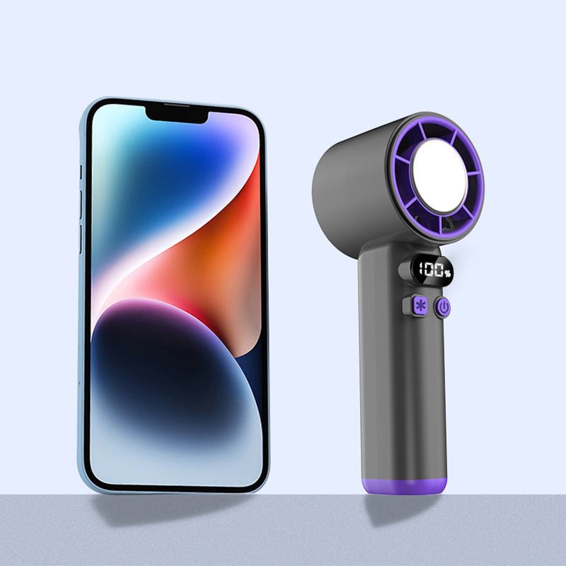 Ladies Portable USB Fan with Digital Display Bowlift