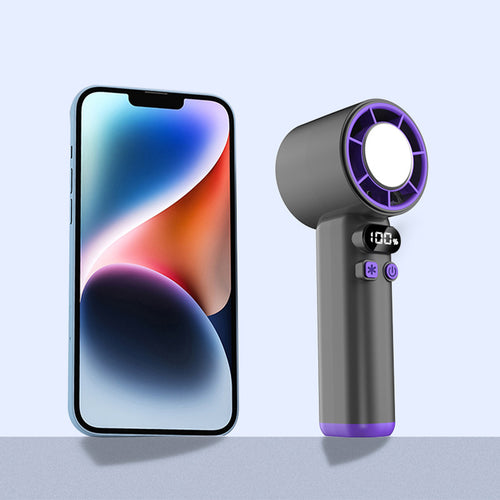 Ladies Portable USB Fan with Digital Display Bowlift