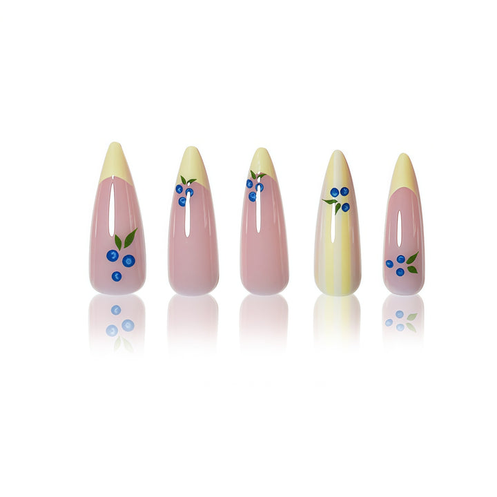 Elegant Artistic Stiletto Nail Art Extensions Bowlift