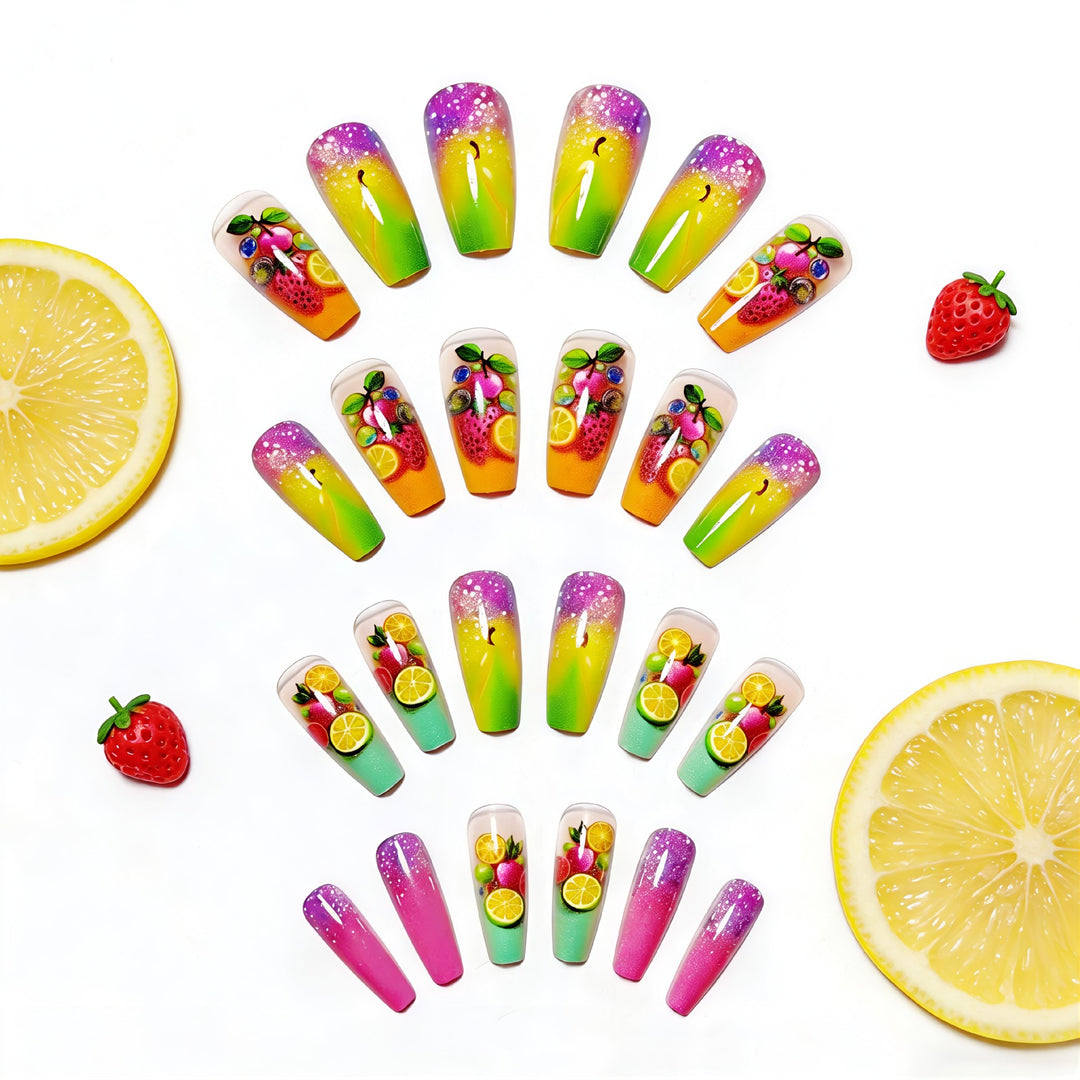 Creative nail art with fruity 3D design Bowlift