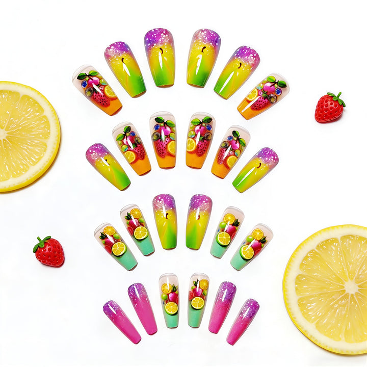 Creative nail art with fruity 3D design Bowlift