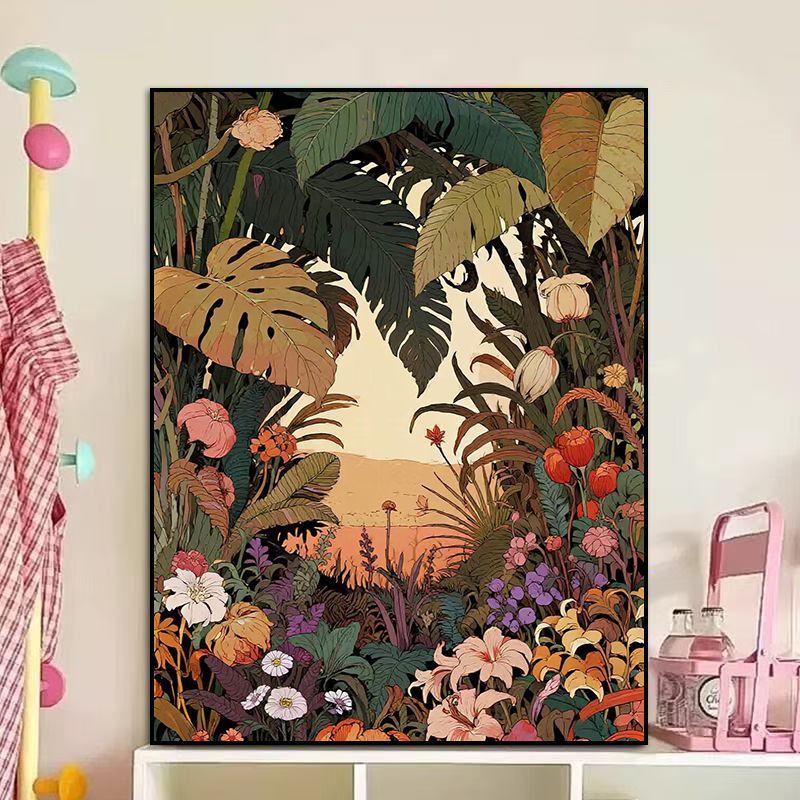 Floral-Themed Canvas Artwork Bowlift