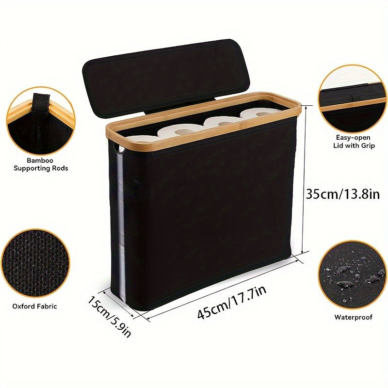 Sustainable recycling organizer with bamboo lid Bowlift