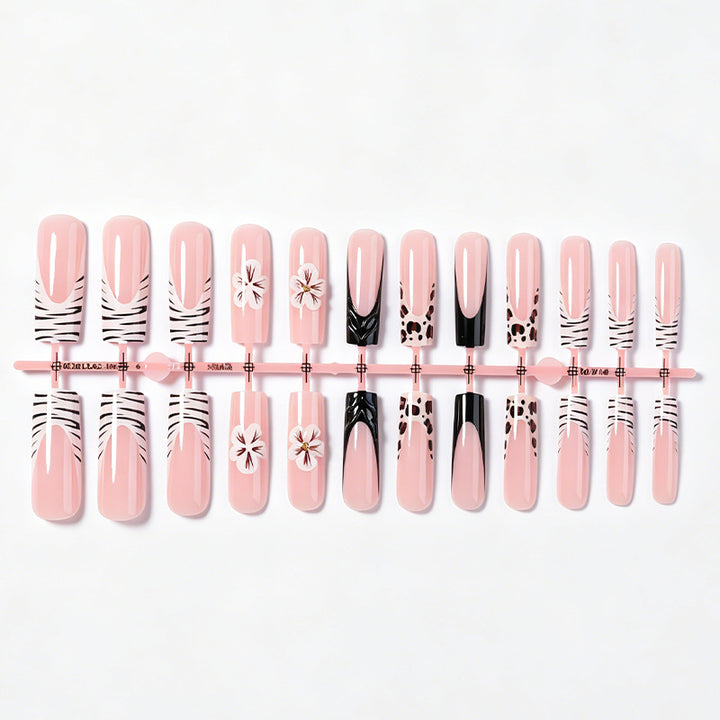 Artificial nail set with extravagant flower and animal designs Bowlift