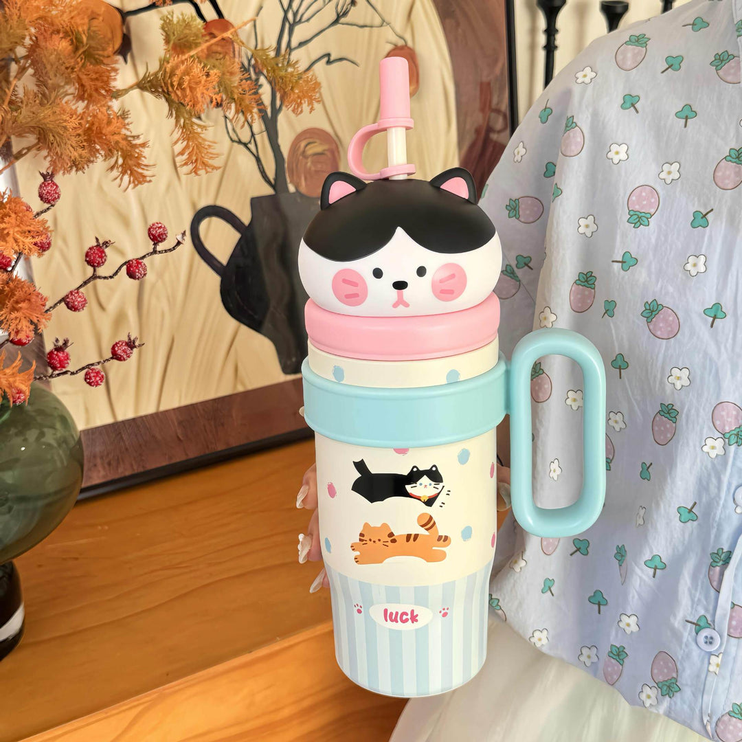 Ladies Thermo Cup with Cute Animal Design Bowlift