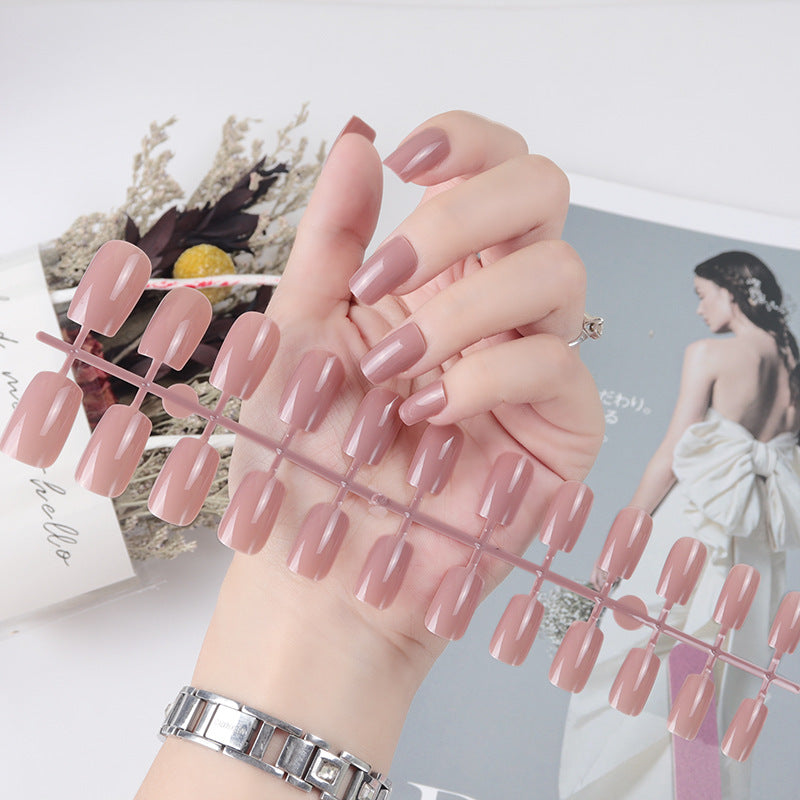 Natural Glossy Press-On Nail Tips Bowlift