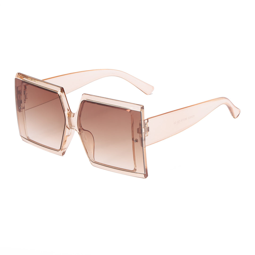 Ladies oversized sunglasses with trendy leopard print Bowlift