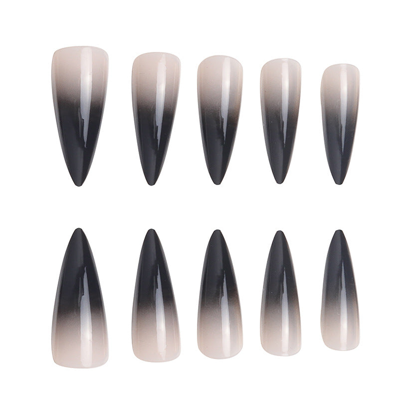 Ombre Stiletto Nail Extensions Bowlift