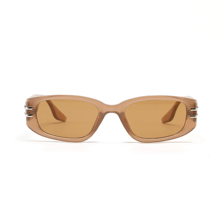 Women's fashionable rectangular sunglasses with elegant metal accents Bowlift
