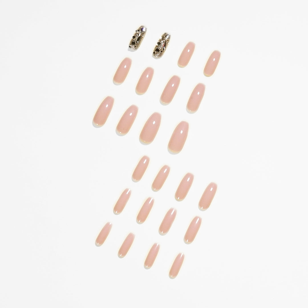 Artful nail art with glitter accents Bowlift