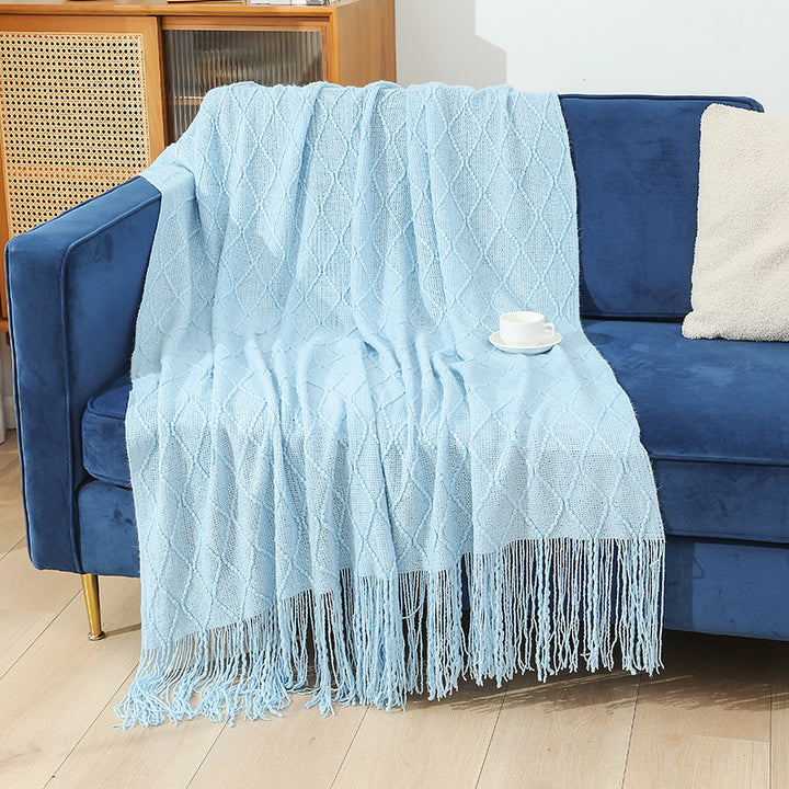 Women High-quality and stylish fleece blanket with modern textured pattern Bowlift