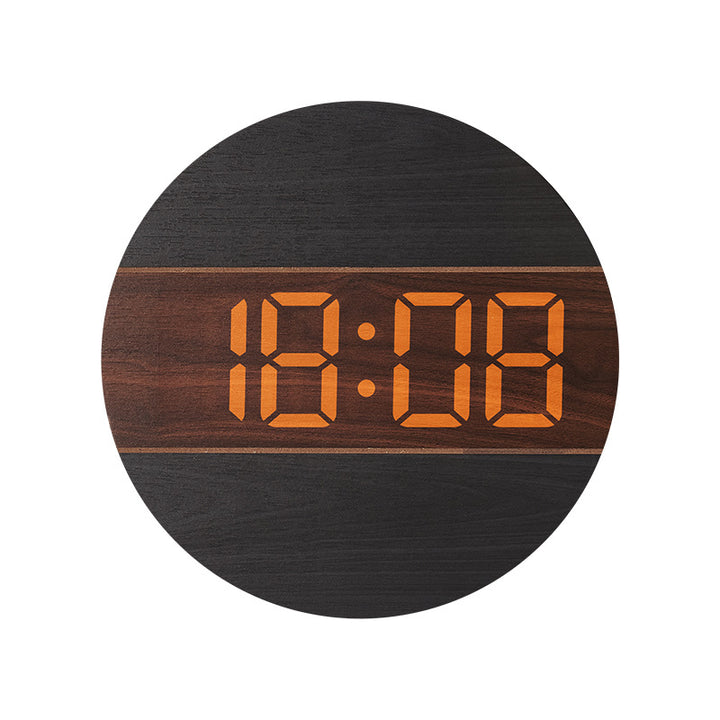 Creative digital watch in a modern wood design Bowlift