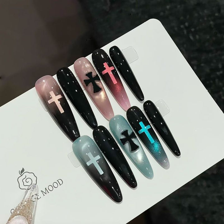 Artistic Long Stiletto Nail Enhancements Bowlift