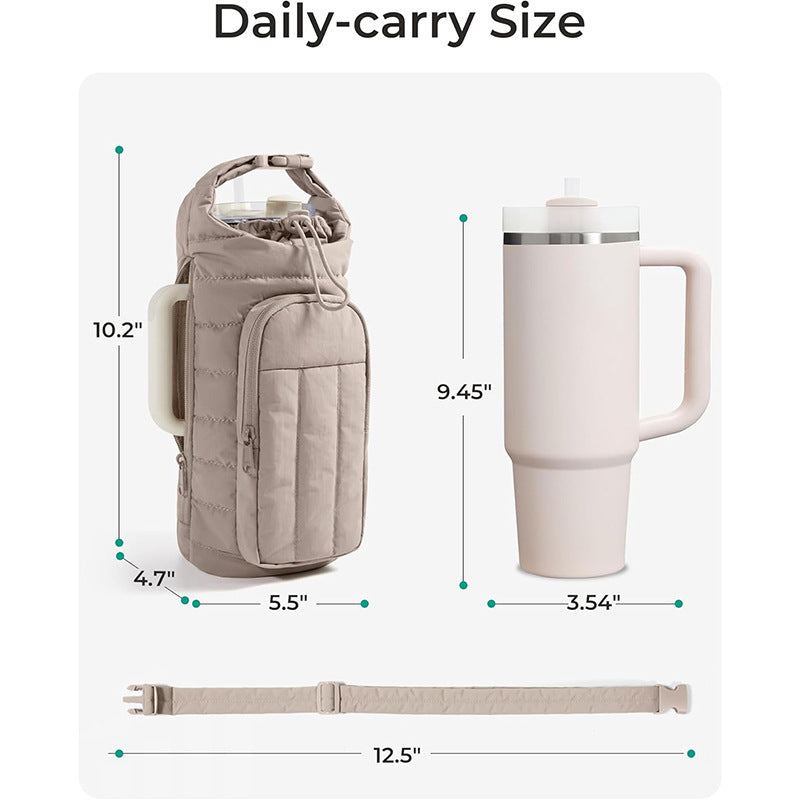 Insulated Drinking Bottle Carry Bag Bowlift