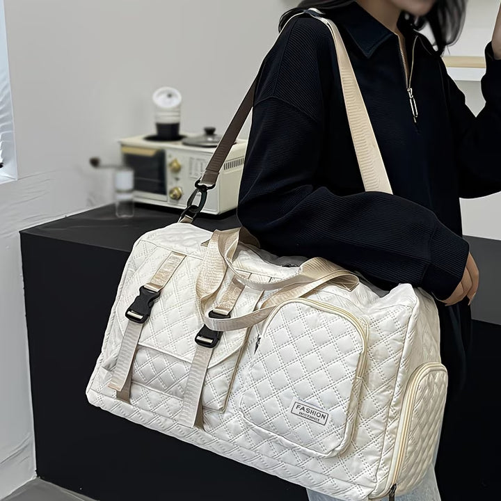Versatile Quilted Travel Duffel Bag Bowlift