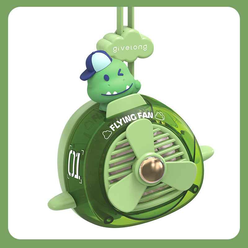 Unisex Portable Mini Fan with Animal Motif Bowlift