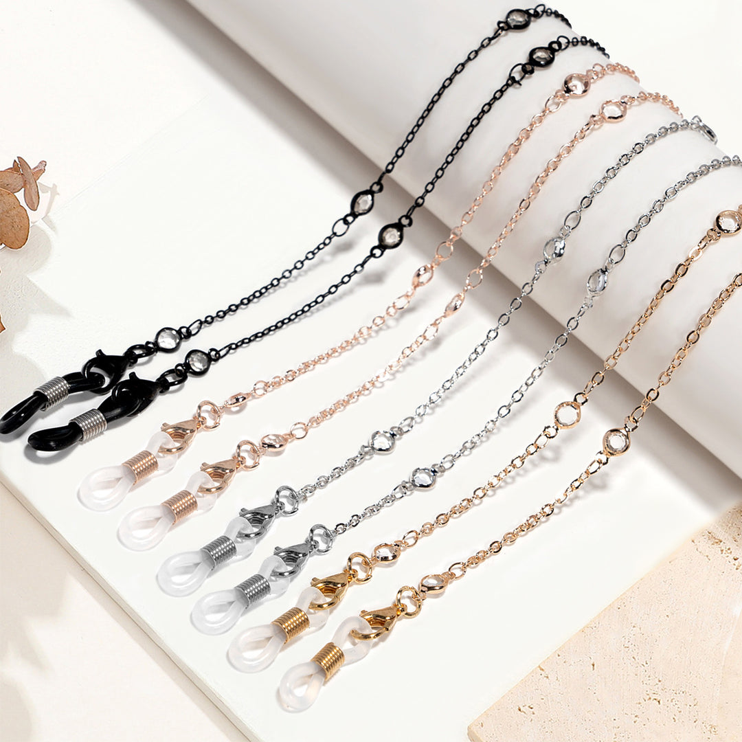Decorative Eyewear Chain with Gem Detailing Bowlift
