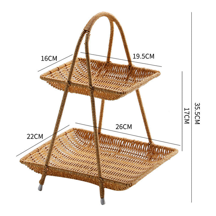Handcrafted Wicker Storage Basket Bowlift