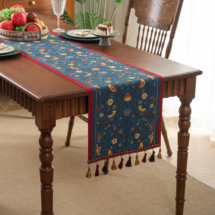 Ornate Floral Pattern Table Runner
