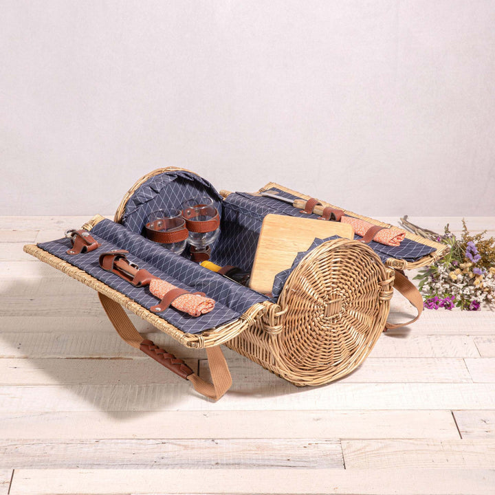 Women's basket with reinforced handle and decorative bows Bowlift