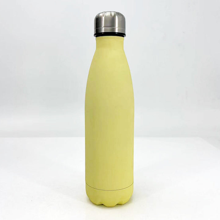 Women stylish stainless steel drinking bottle with anti-slip silicone sleeve Bowlift
