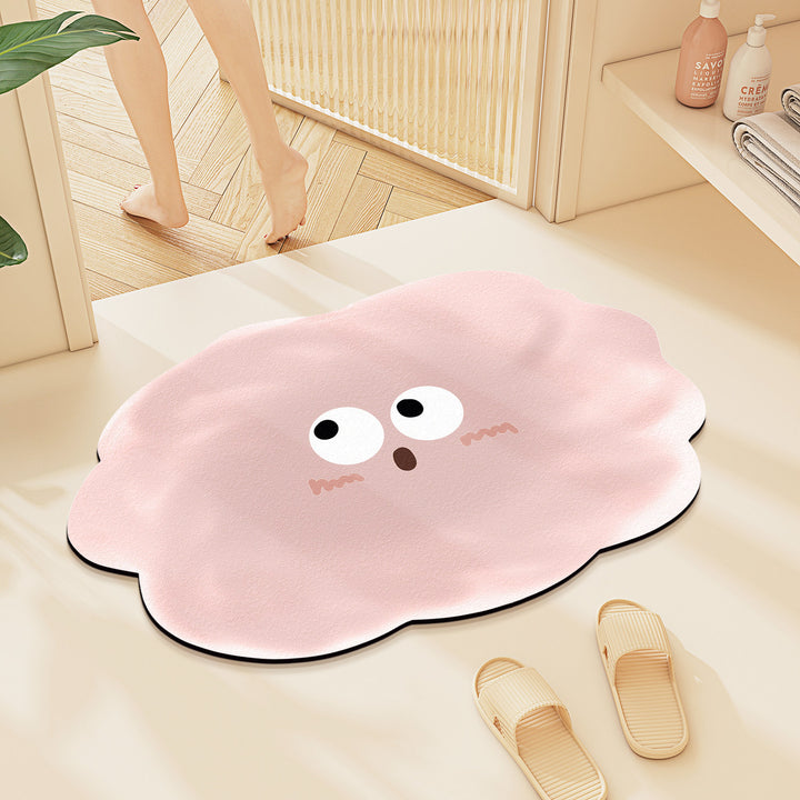 Playful Cloud-Shaped Bath Mat Bowlift