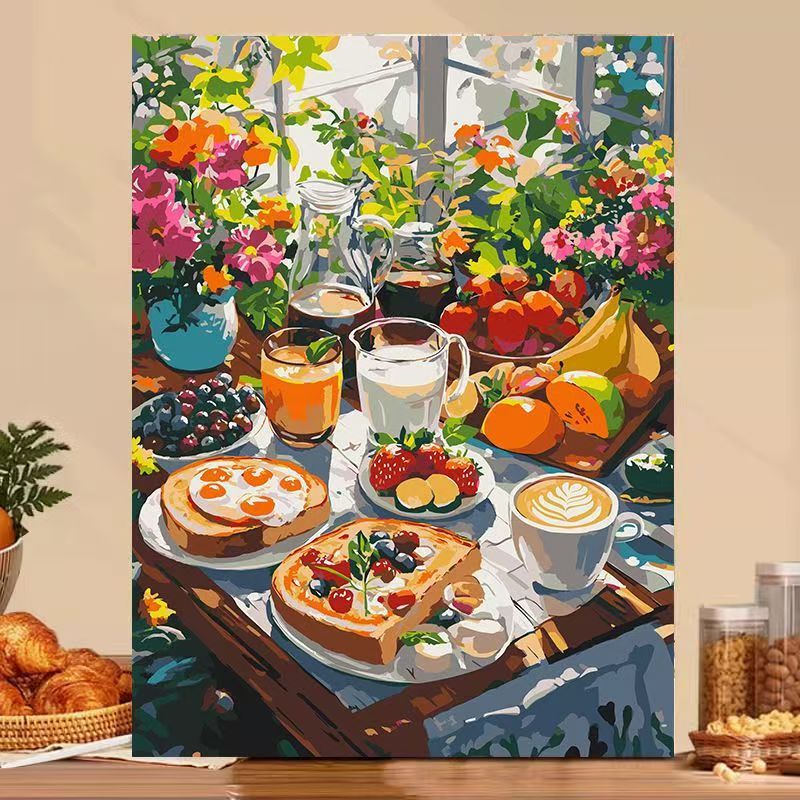 Dessert-Inspired Decorative Canvas Art Bowlift