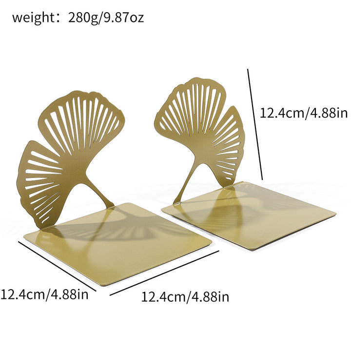 Ginkgo Leaf Decorative Bookends