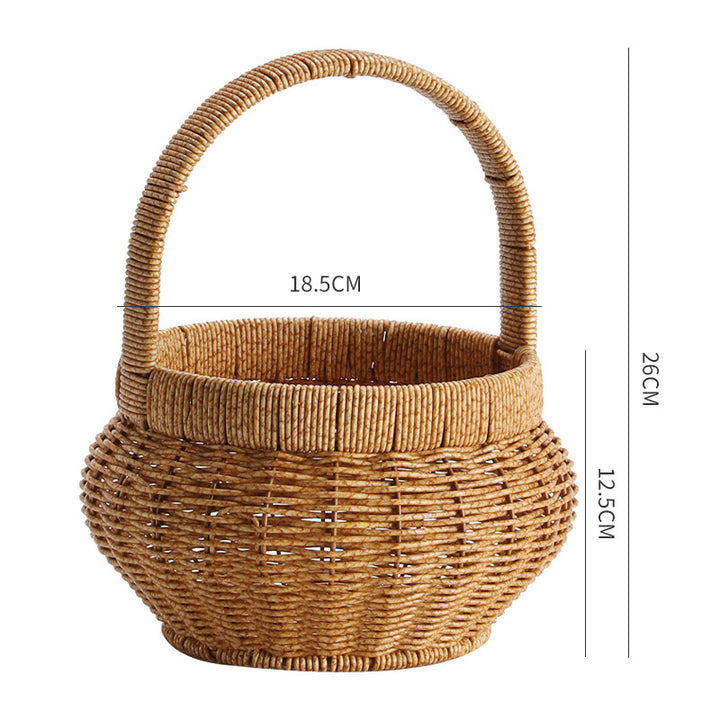 Handwoven Decorative Basket Bowlift